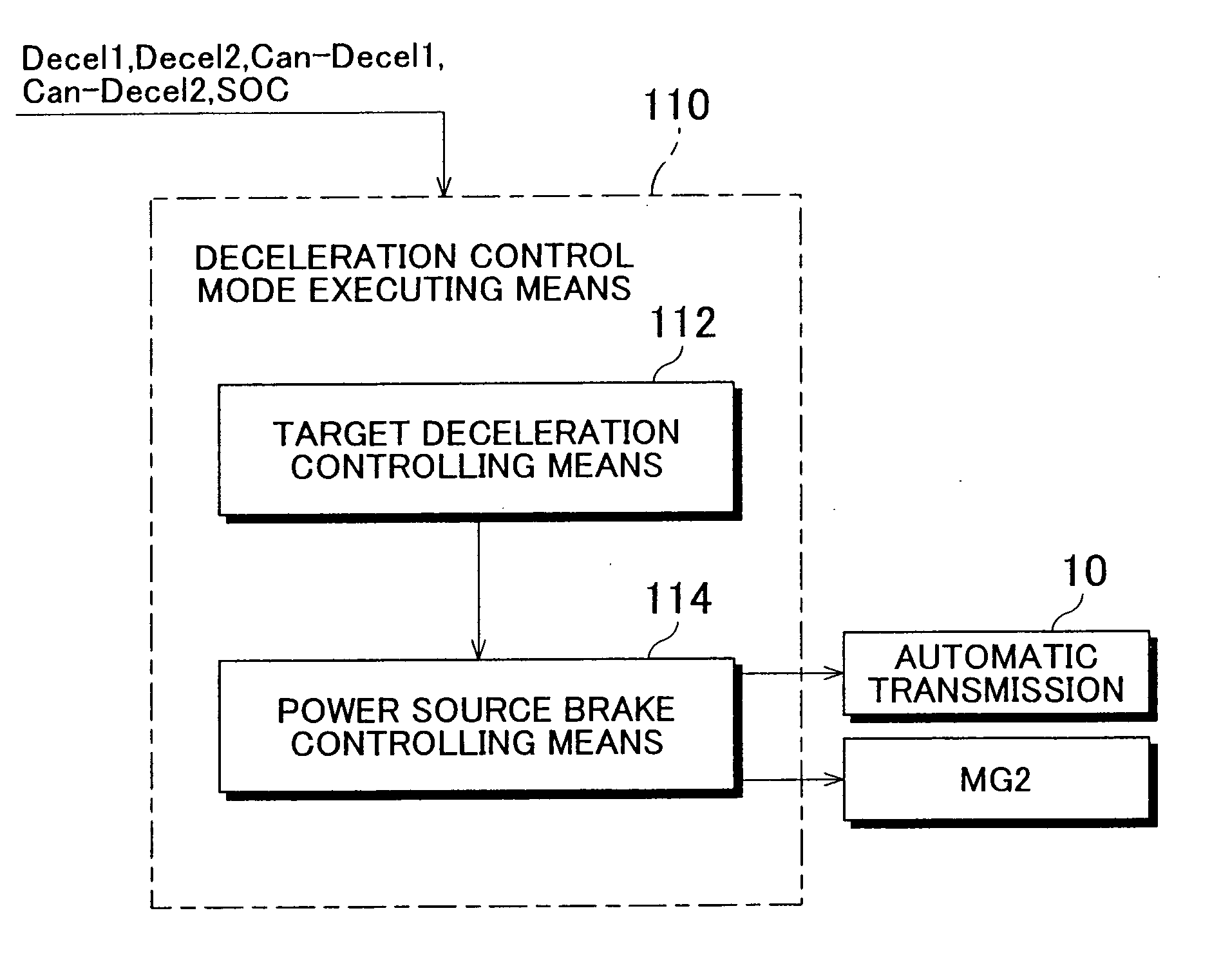 Deceleration control apparatus and method for a vehicle