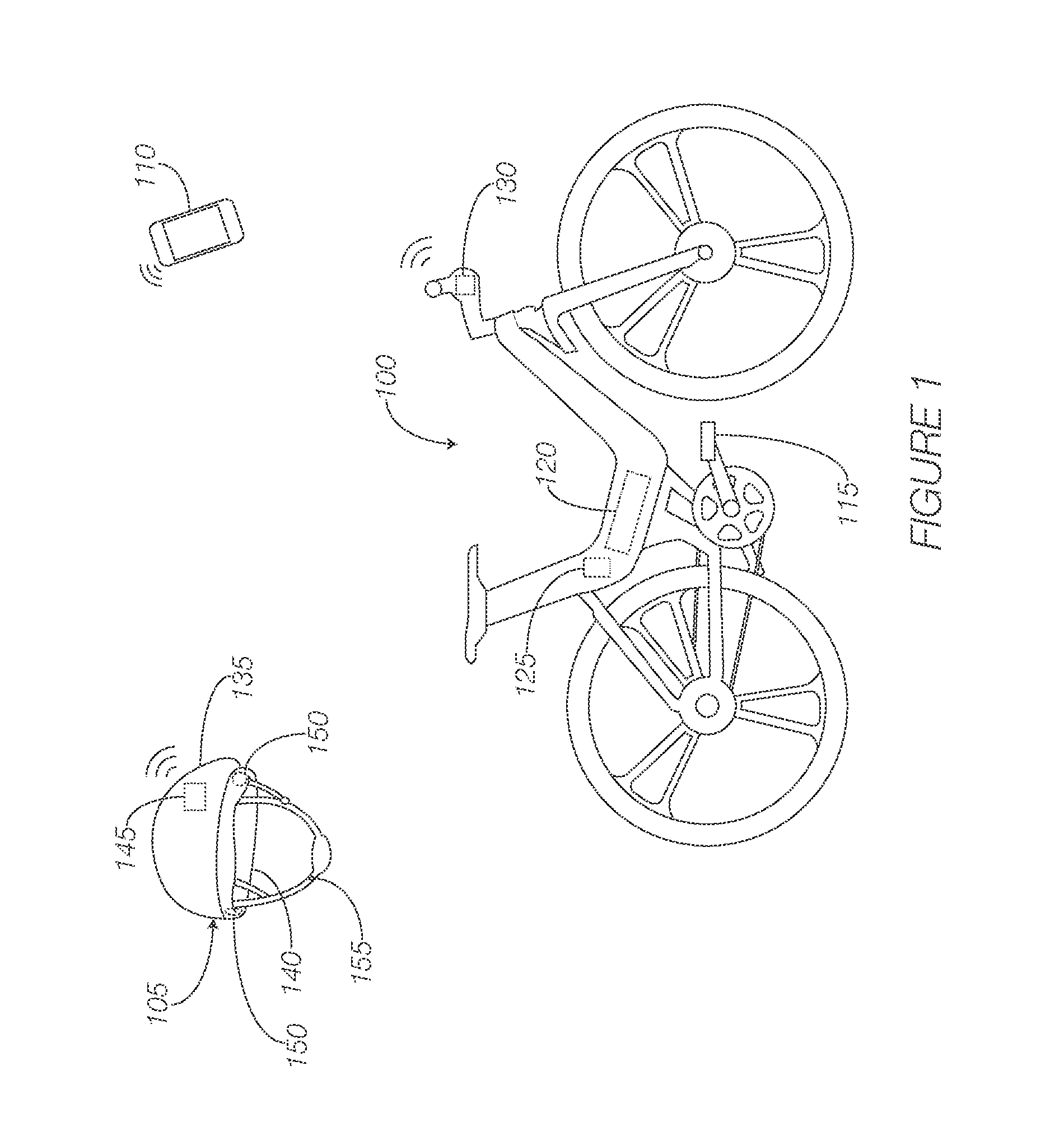 Bicycle helmet with integrated electronics