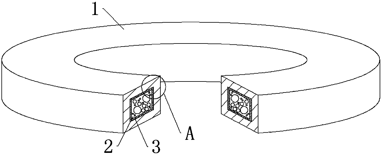 High-performance sealing ring capable of achieving self-inspection after cracking