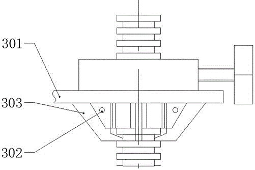 A submerged arc automatic welding trolley track positioning device