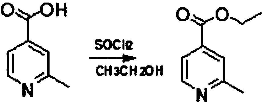 Method for reducing pyridine ring to piperidine in 2-methylpyridine-4-carboxylic acid