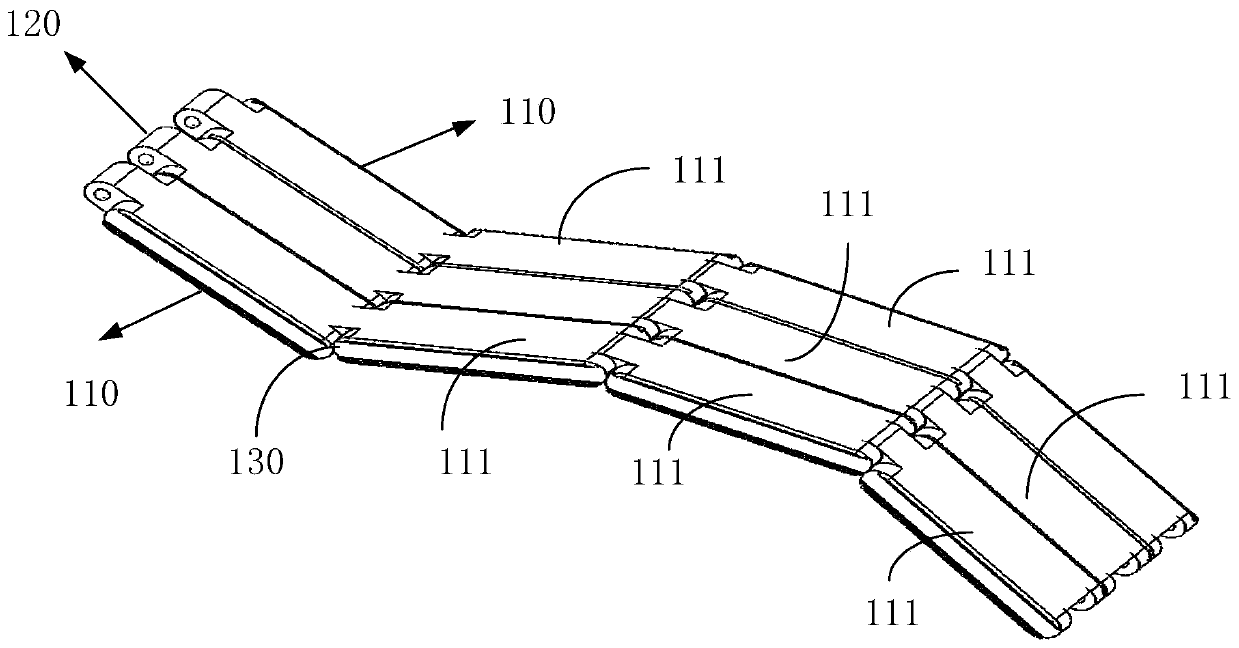 Flexible display screen support device and flexible displayer