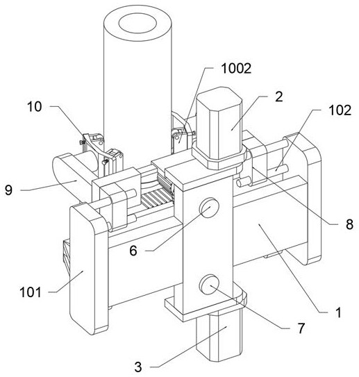 A high-precision instrument welding clamping mechanism