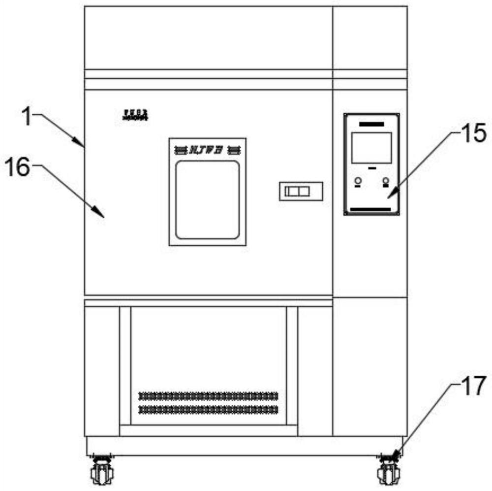 Vehicle lamp glass sand blasting test equipment and operation method