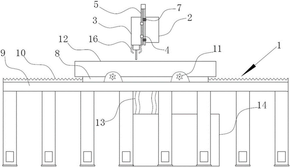 Three-axis numerical-control stone round bottom arc edge grinding machine