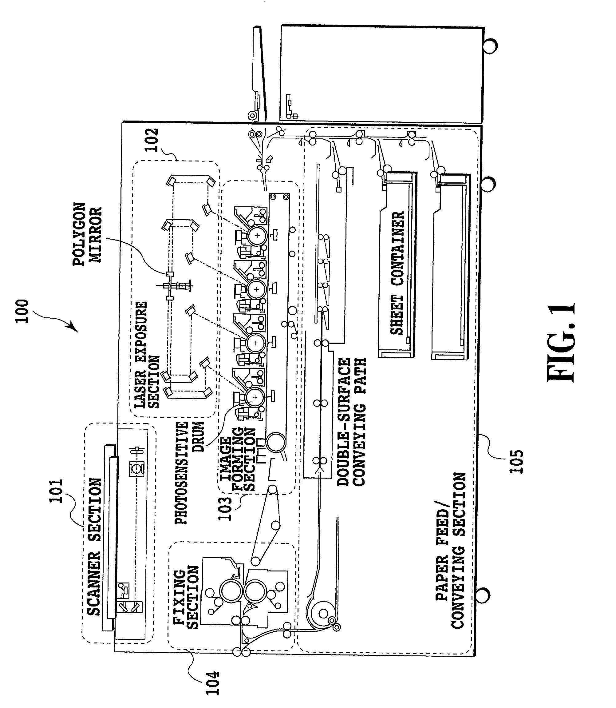 Image forming apparatus and image processing method for displaying reduced-thumbnail image