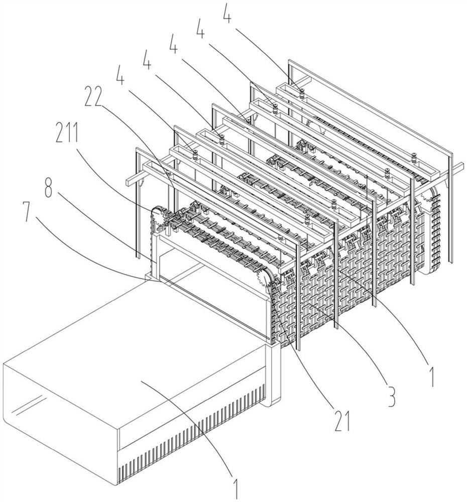 Sinking construction device for underground building with on-site construction bottom and fabricated top