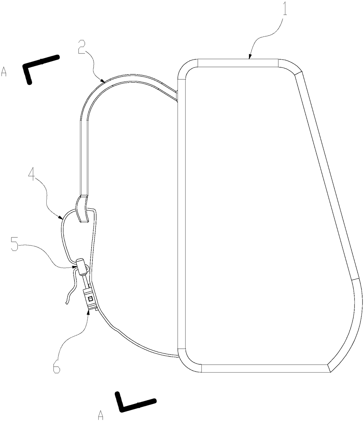 Lapped installation type anti-off school bag