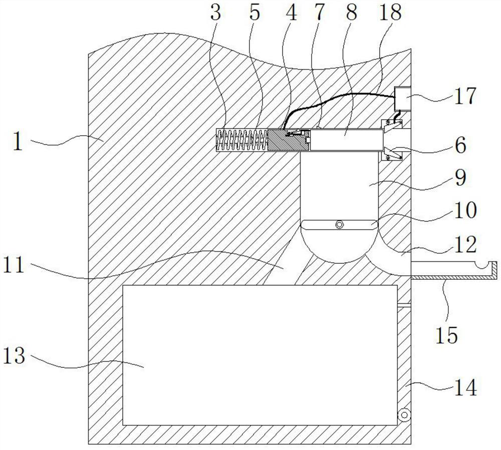 A sorting and recycling device for dry batteries