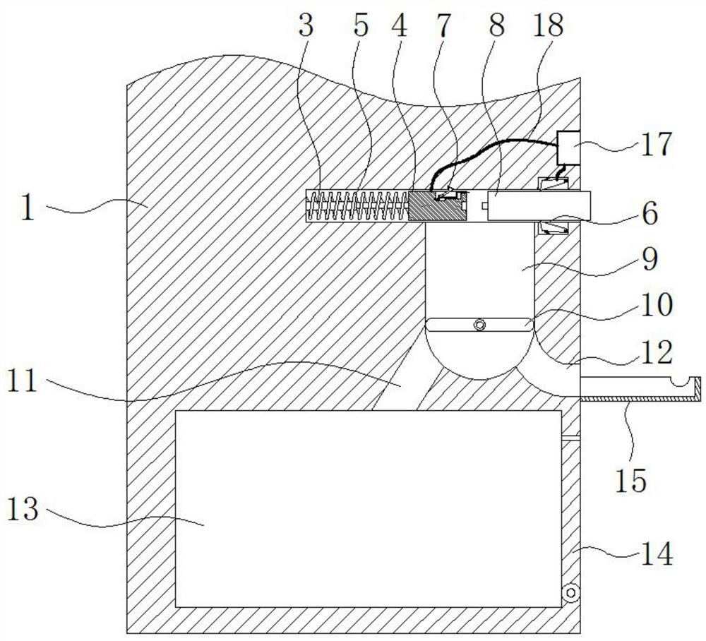 A sorting and recycling device for dry batteries