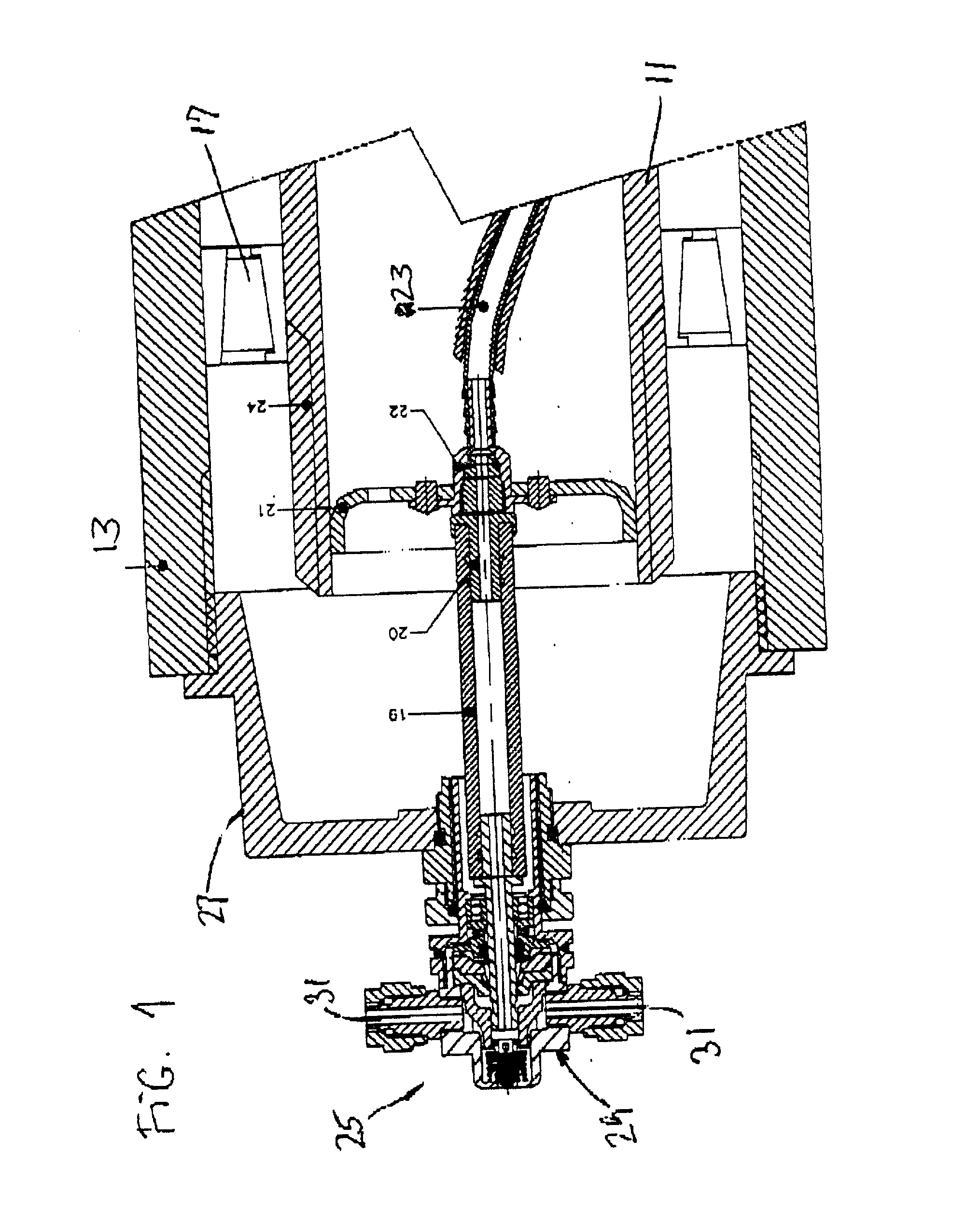 Pneumatic rotary wheel coupling with early wheel bearing wear warning