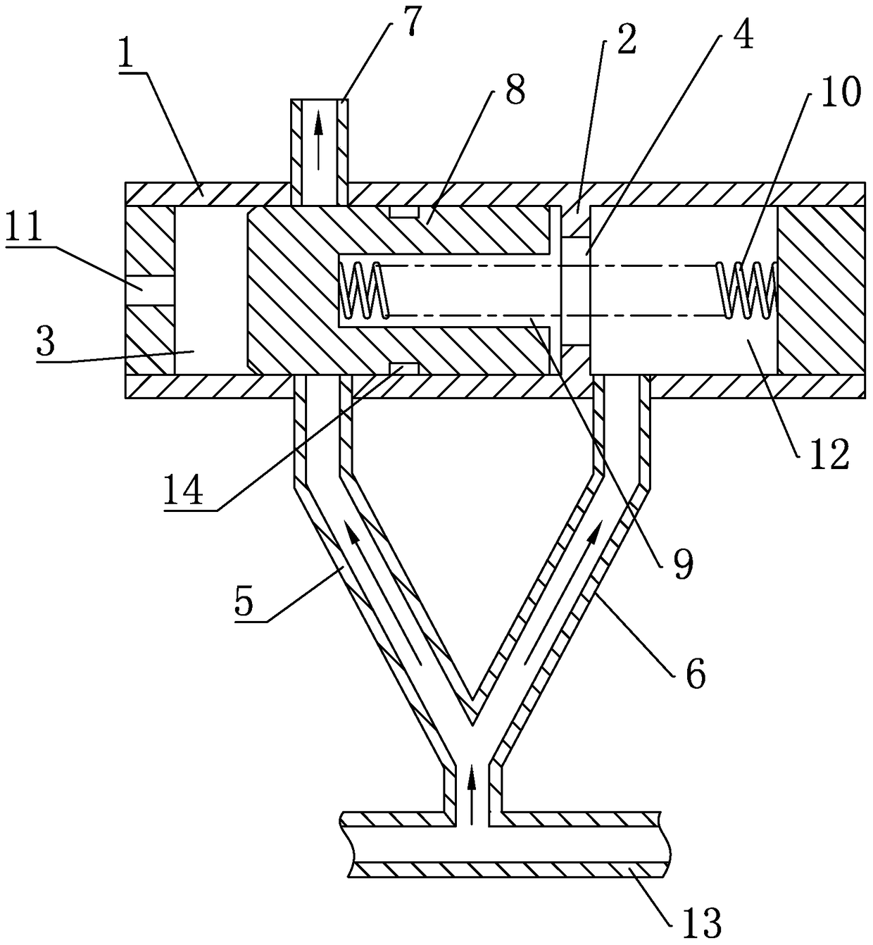 egr check valve and internal combustion engine and automobile using the valve