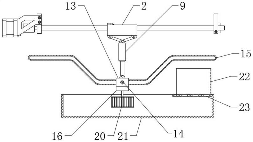 Anti-rust treatment device for hardware workpieces after ultrasonic cleaning