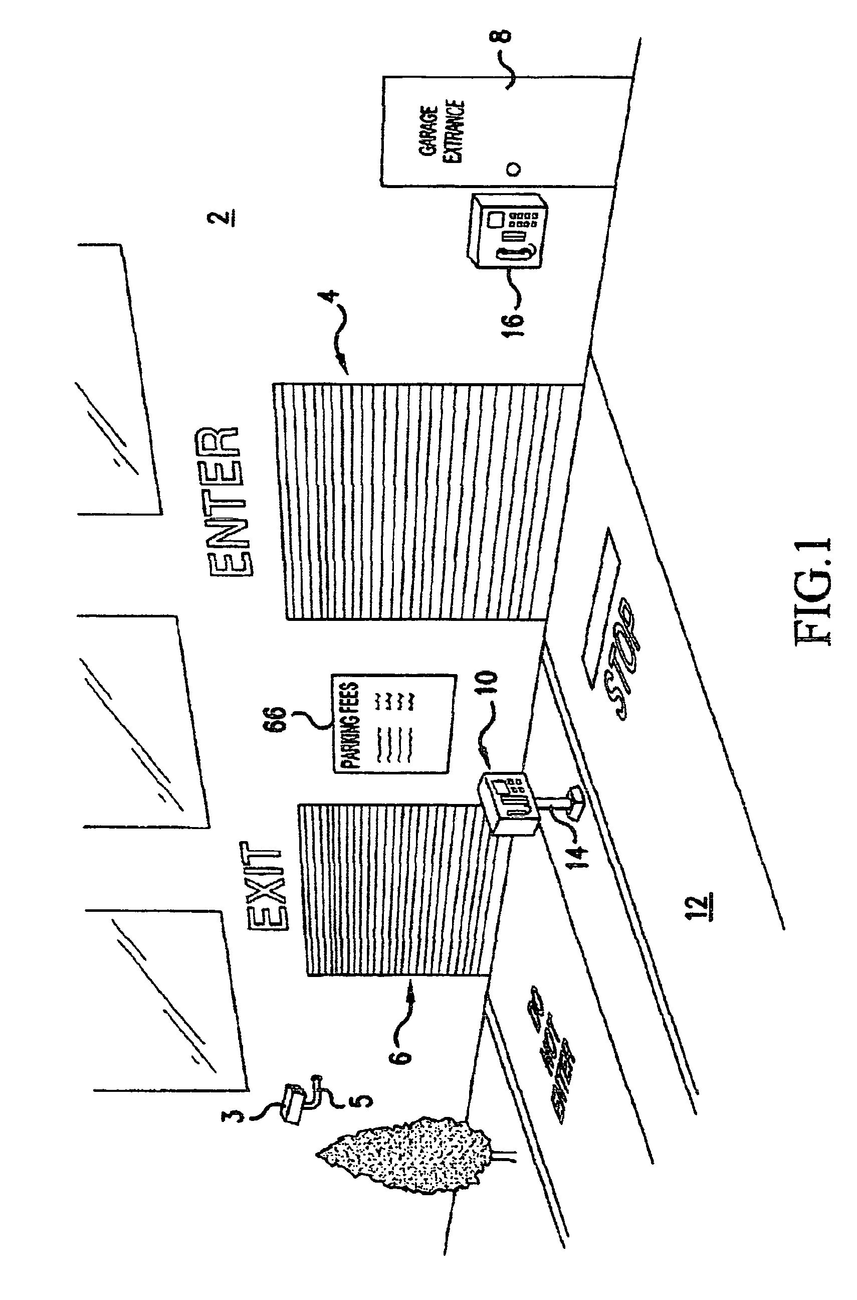 Management and control system for a designated functional space having at least one portal