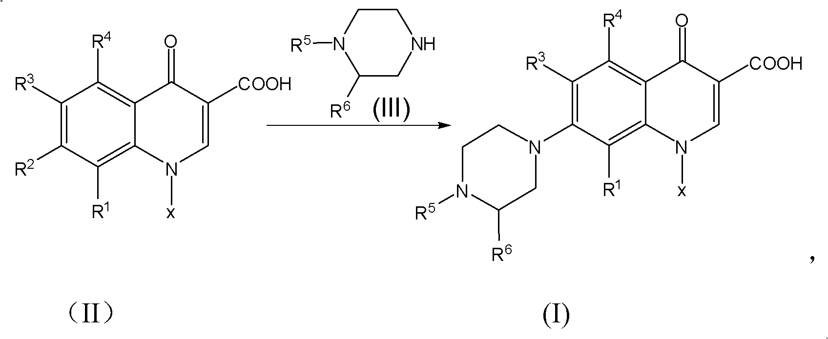 Method for synthesizing quinolone medicaments