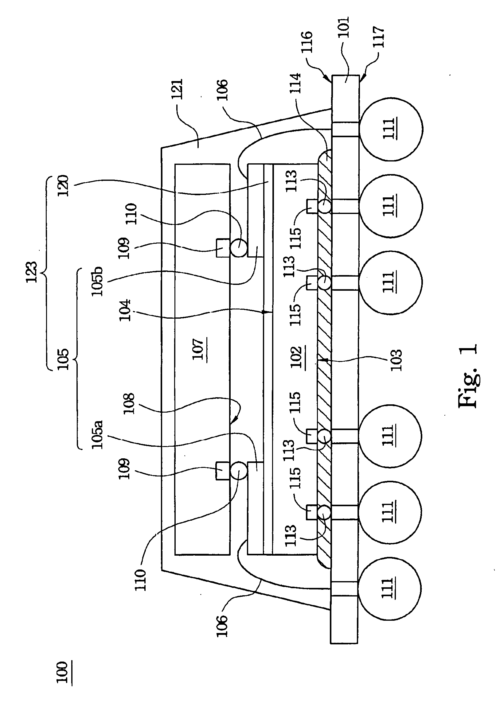 Chip-Stacked Package Structure and Applications Thereof