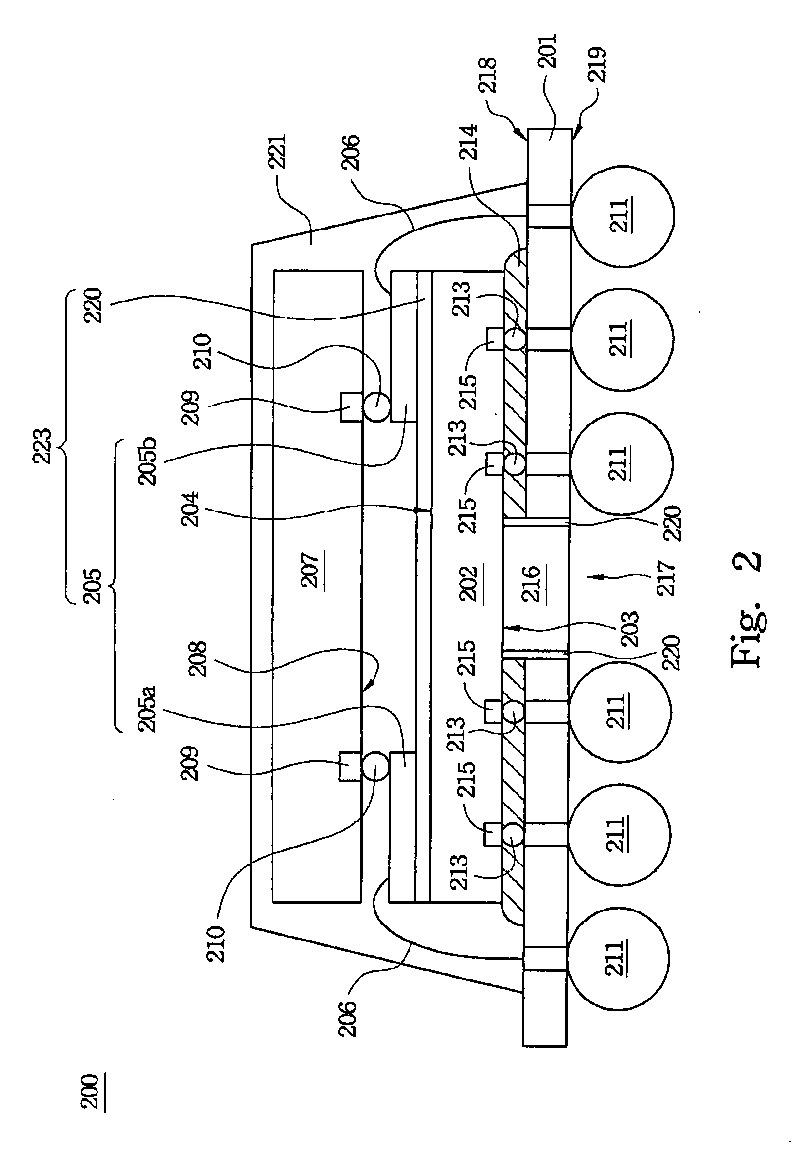 Chip-Stacked Package Structure and Applications Thereof