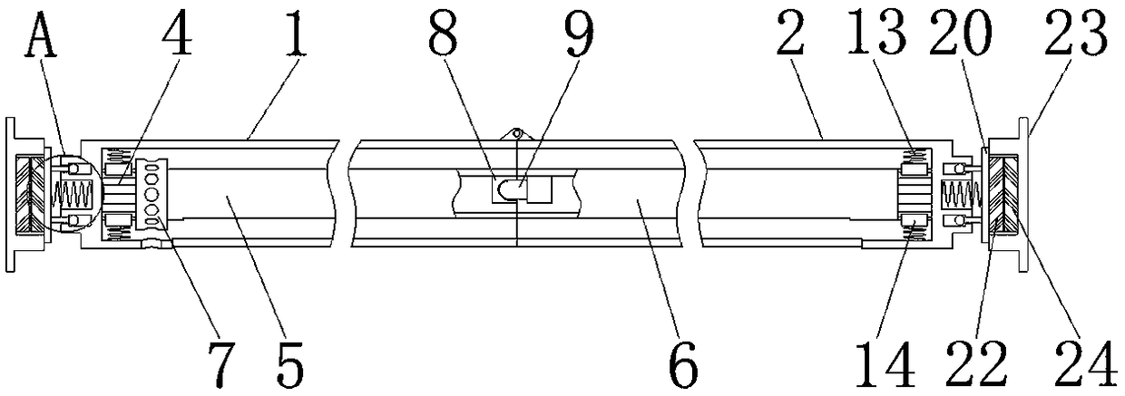 Portable type double-rail curtain rod control system and operation method thereof