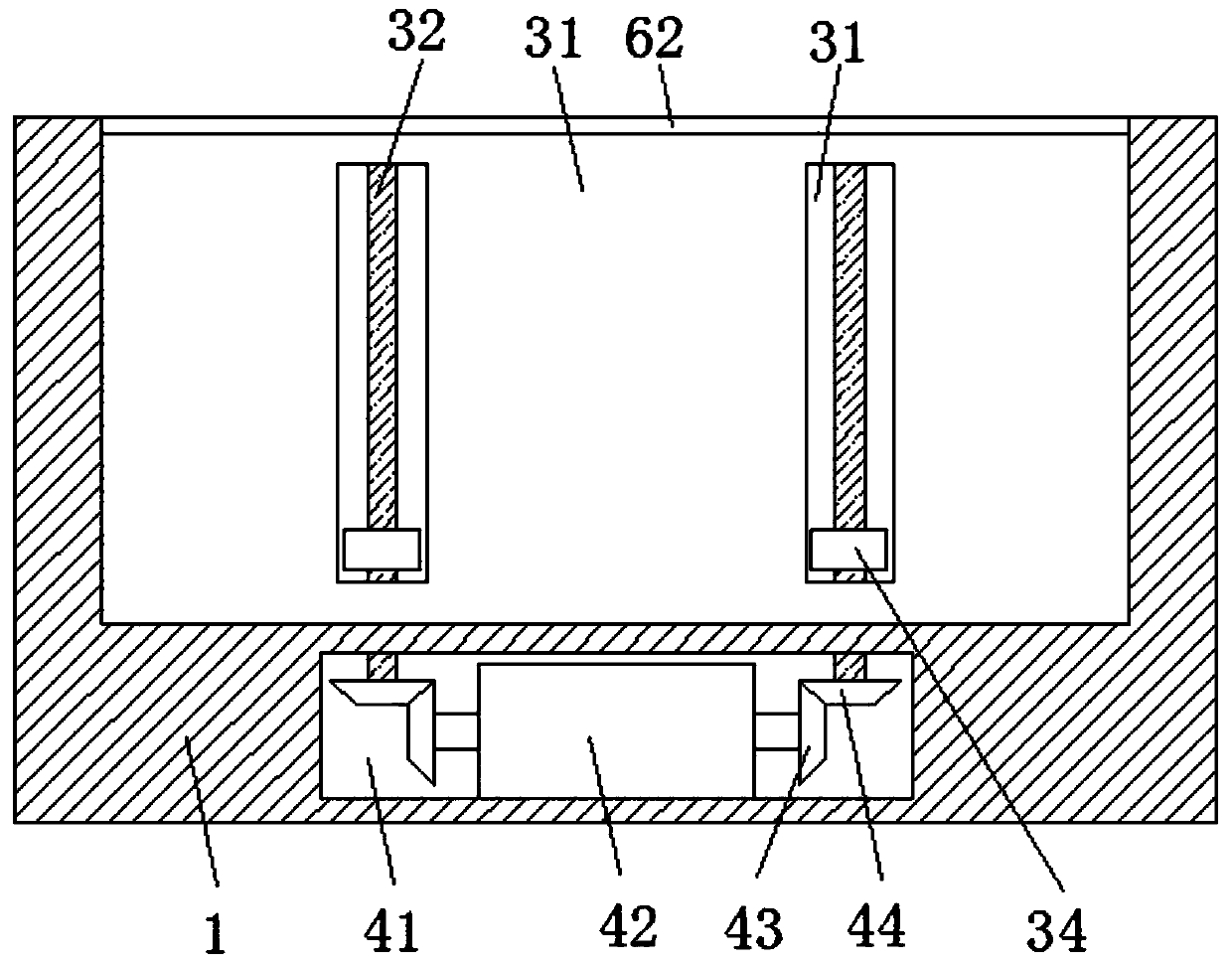 Experimental teaching desk with protective device