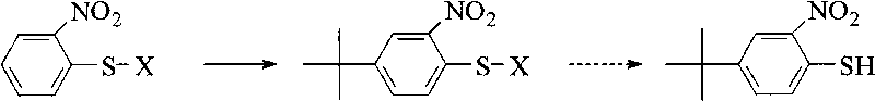 Method for preparing p-tert-butyl o-nitrothiophenol