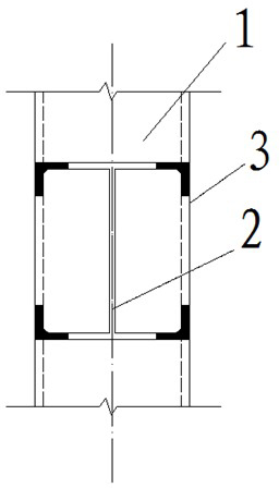 Connecting node of square steel pipe column, H-shaped steel beam and L-shaped ribbed plate