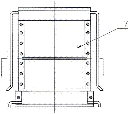 Manufacturing process and equipment for nickel-chromium-molybdenum alloy cast iron composite roll in forged steel roll neck