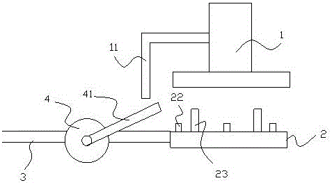 Punching device for strip-shaped material strip