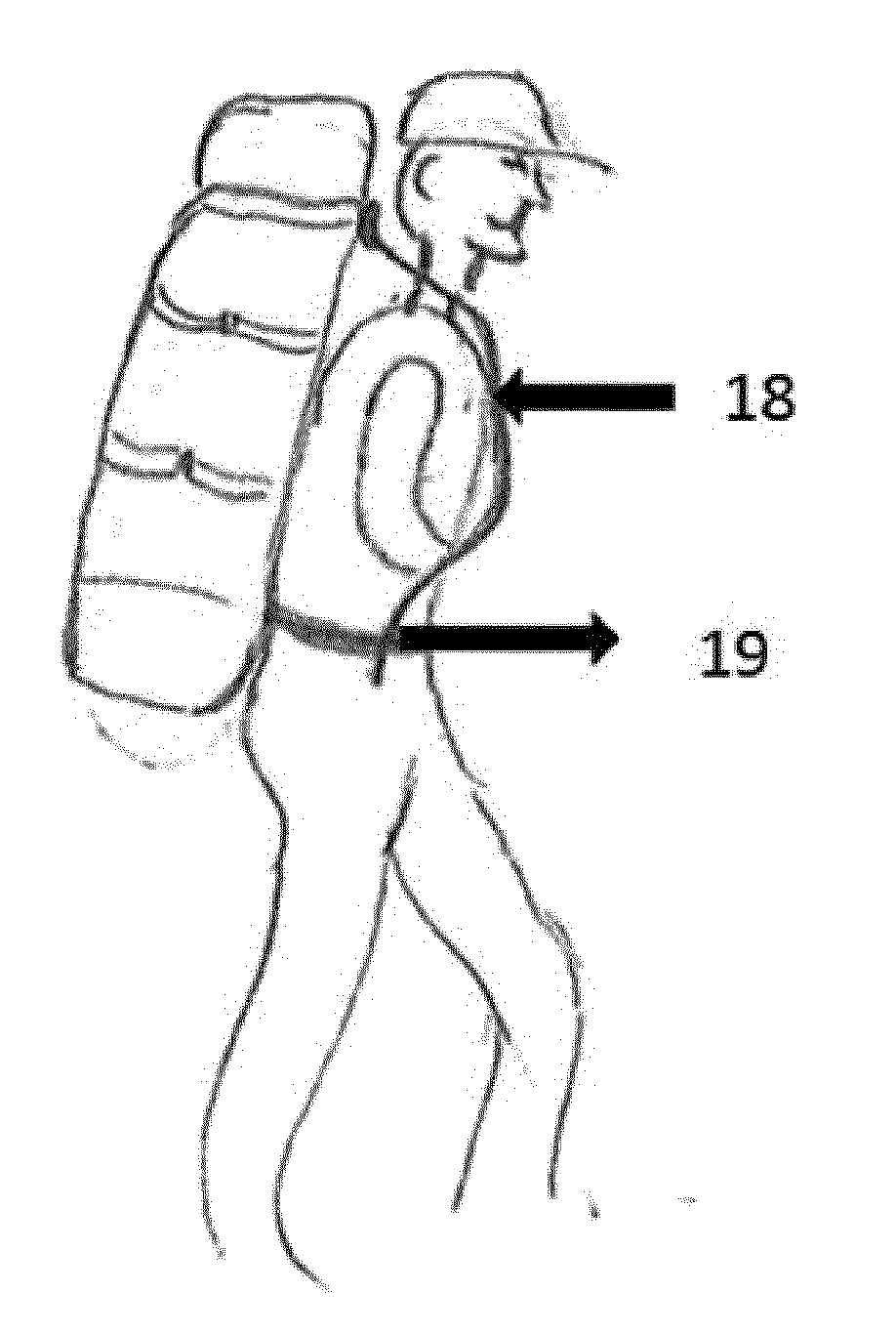 Carrier frame for a rucksack or equivalent