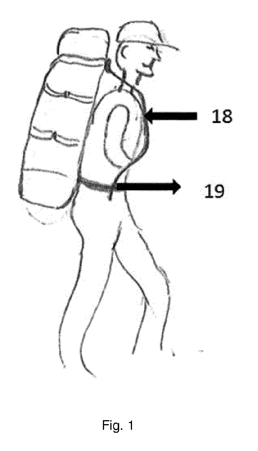 Carrier frame for a rucksack or equivalent