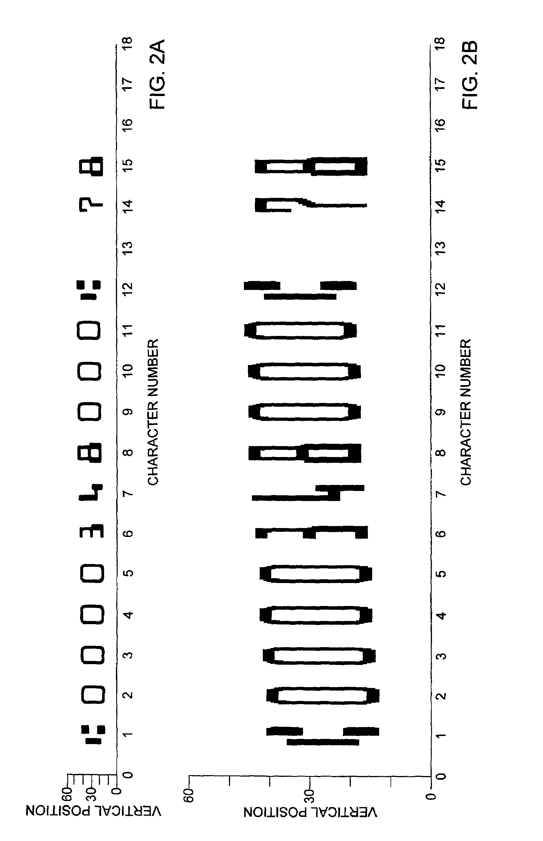 Method of reducing background noise by tracking character skew