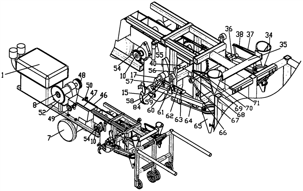 Little pepper double-row transplanter