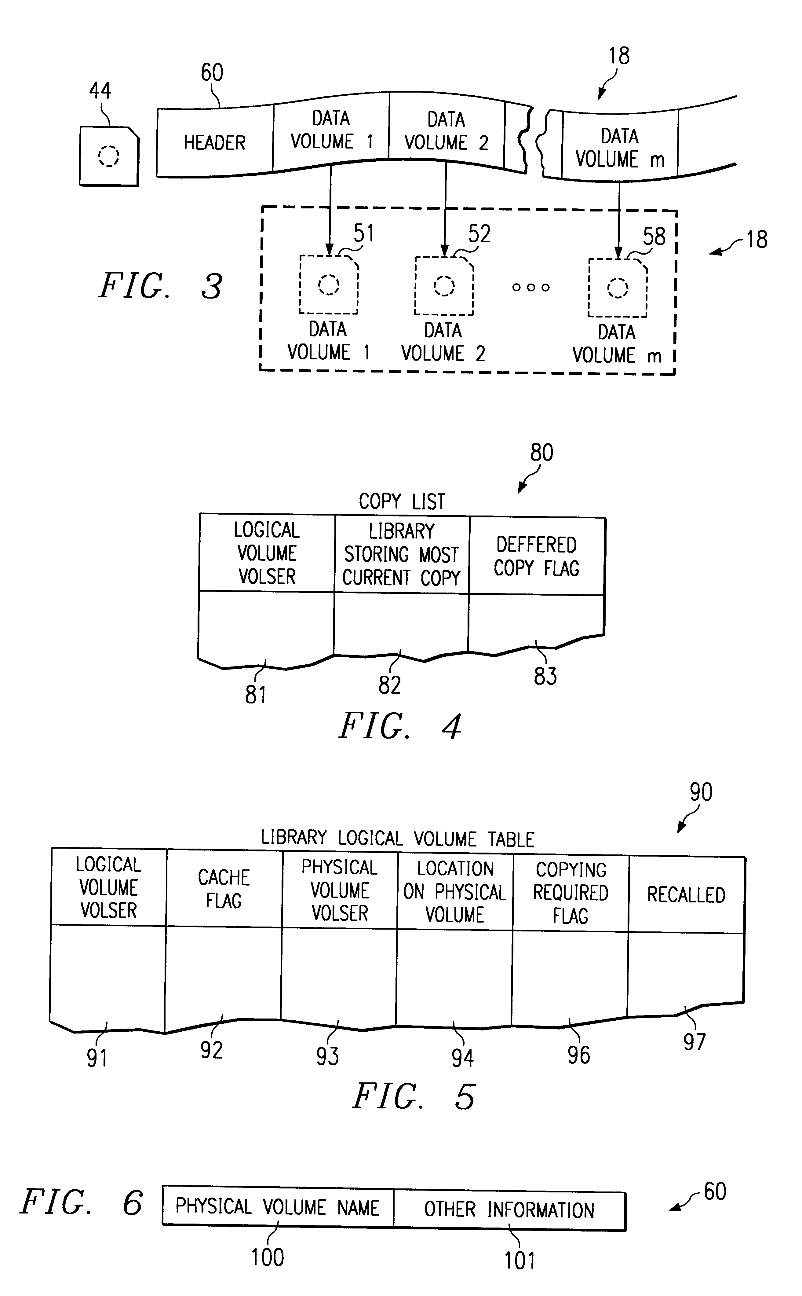 Recalling logical volumes to cache from physical media volumes for redundant storage in automated data storage libraries