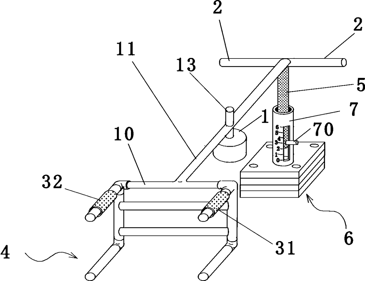 Portable cardiac compression apparatus that can intuitively measure and control the compression depth