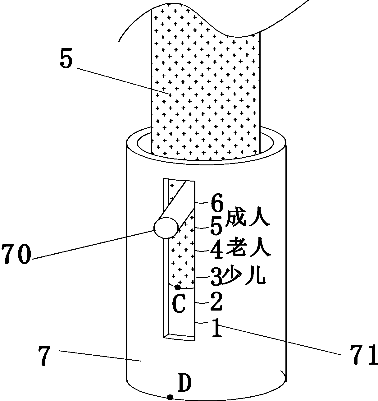 Portable cardiac compression apparatus that can intuitively measure and control the compression depth