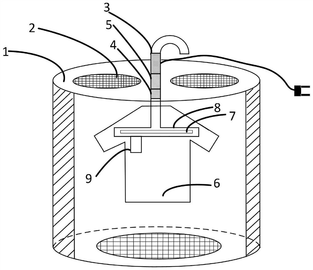 Quick-drying clothes hanger based on microwave lossy transmission line