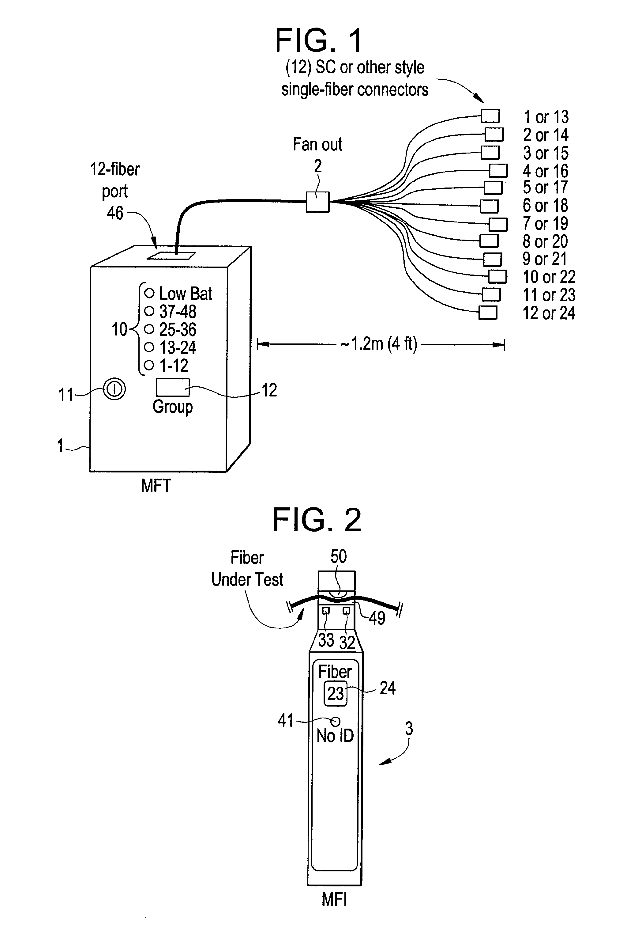 Method for detecting fiber optic fibers and ribbons