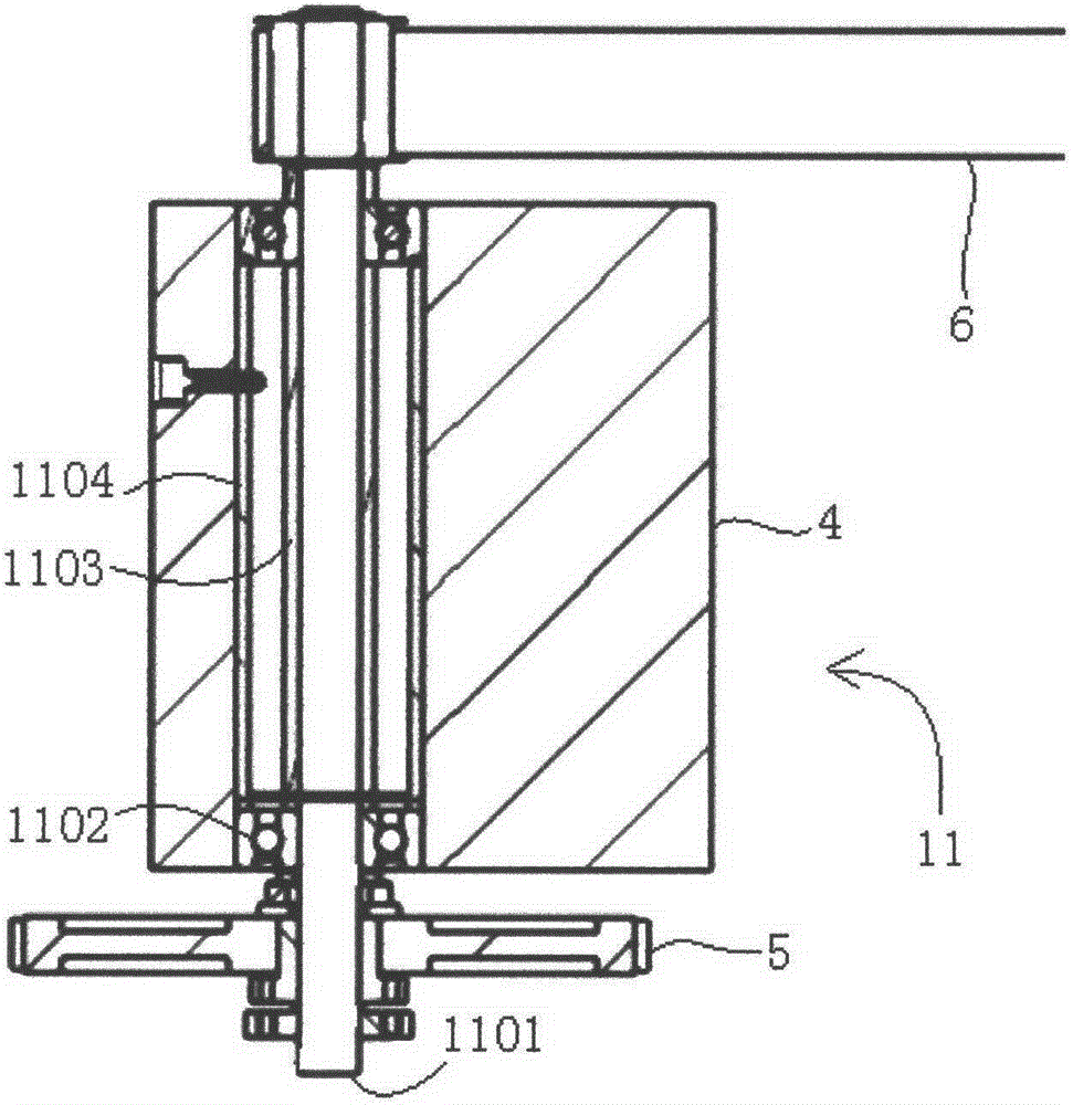 Driving mechanism for measuring machine supporting column