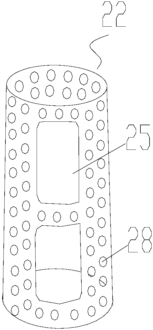 Foam extinguishing agent stirring device driven by cycloidal pin gear speed reducer