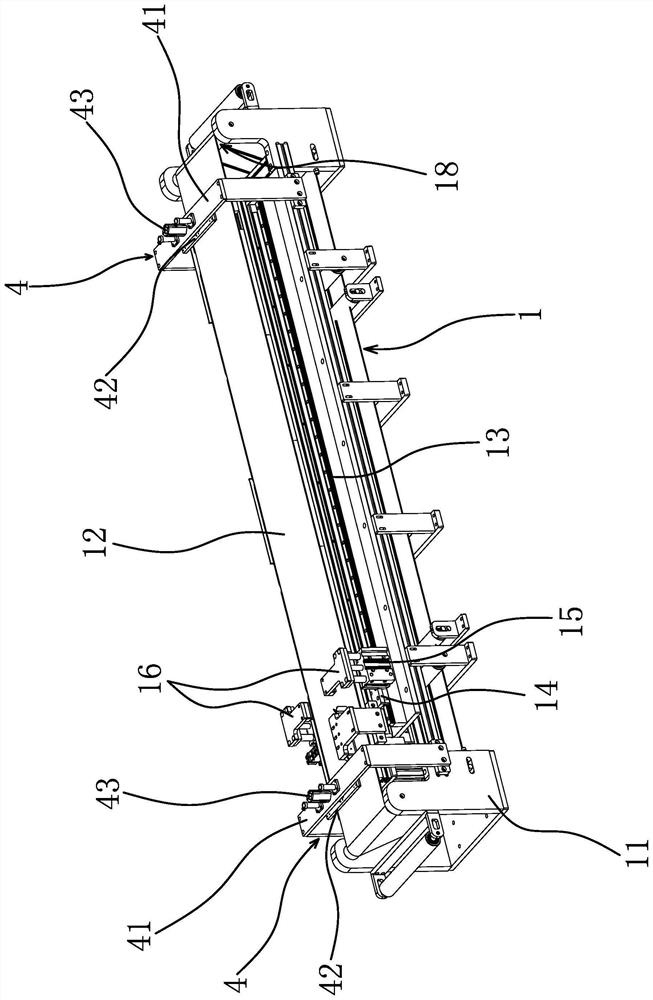 An air tightness detection device for a waste liquid bag production line