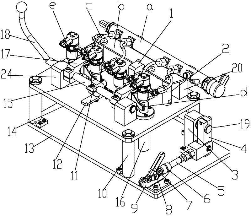 Split assembling mechanism of common rail injection system of diesel engine