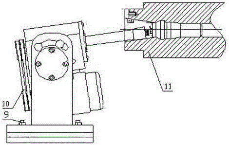 Device used for self-grinding repair of numerical control machine tool spindle conical hole