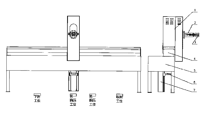 Multi-station forging and pressing robot for continuous forging