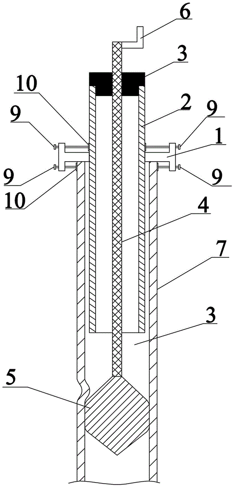 Squashed cable duct repairing device