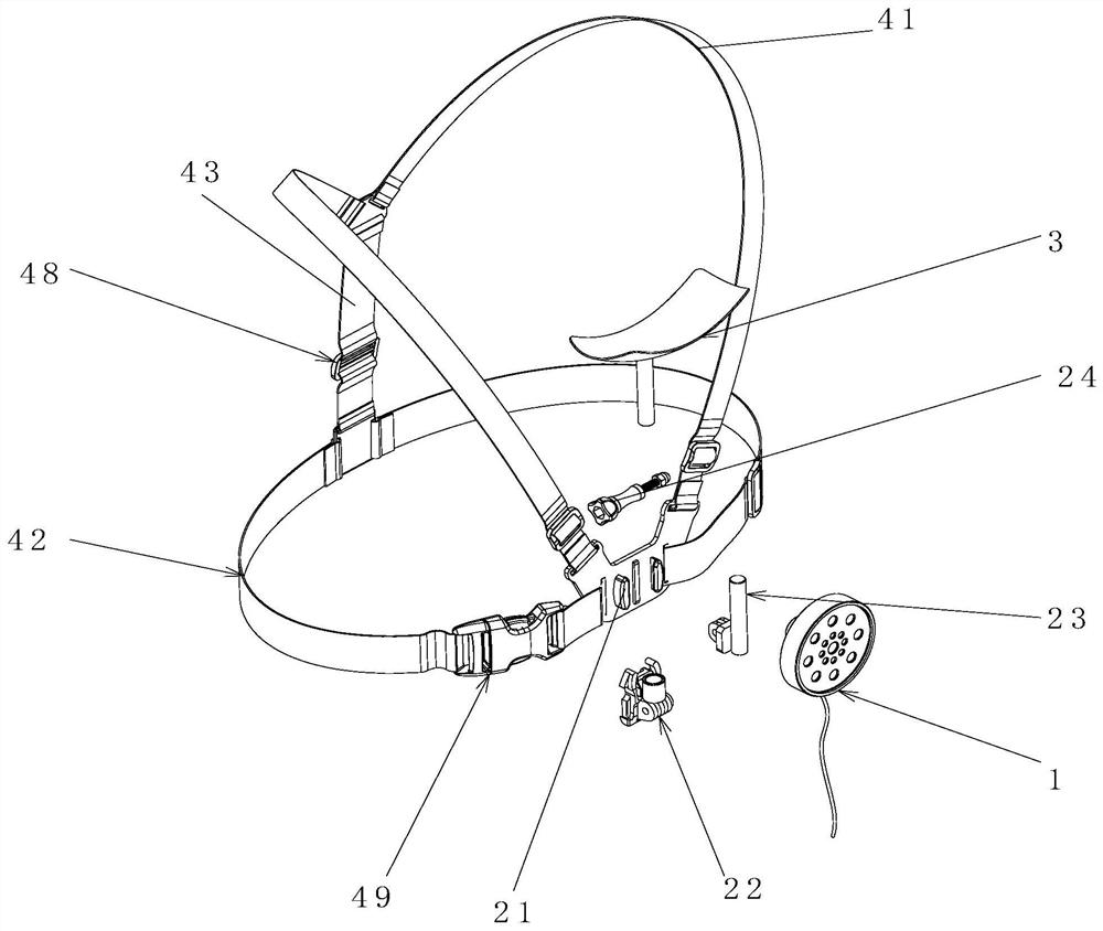 Shadowless lamp assembly suitable for lithotomy position deep gap surgery