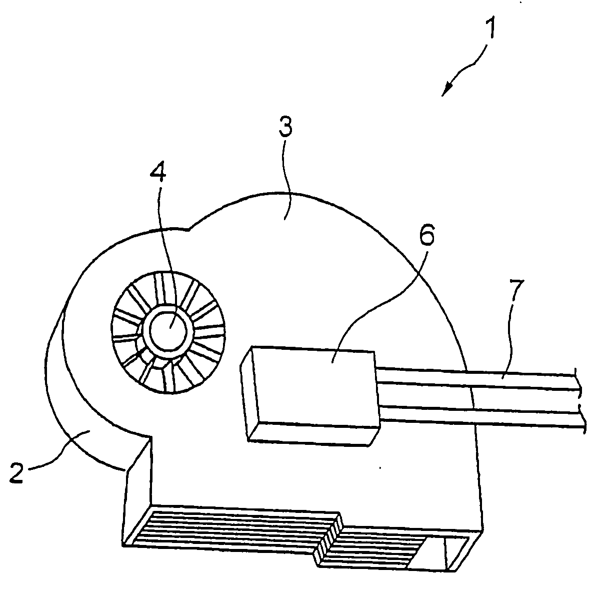 Heat sink with a centrifugal fan