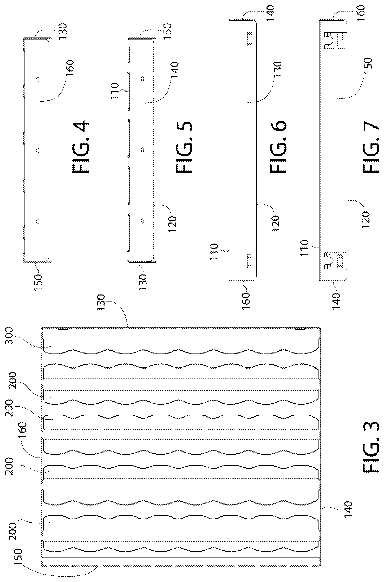 Feathered baffle filter