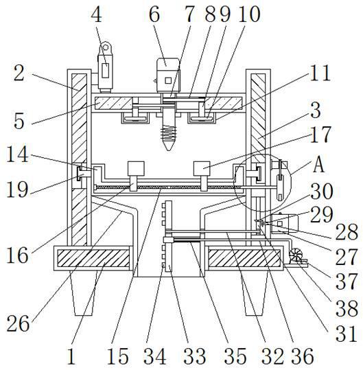 Chip removal device capable of adjusting cleaning range for metal accessory trepanning