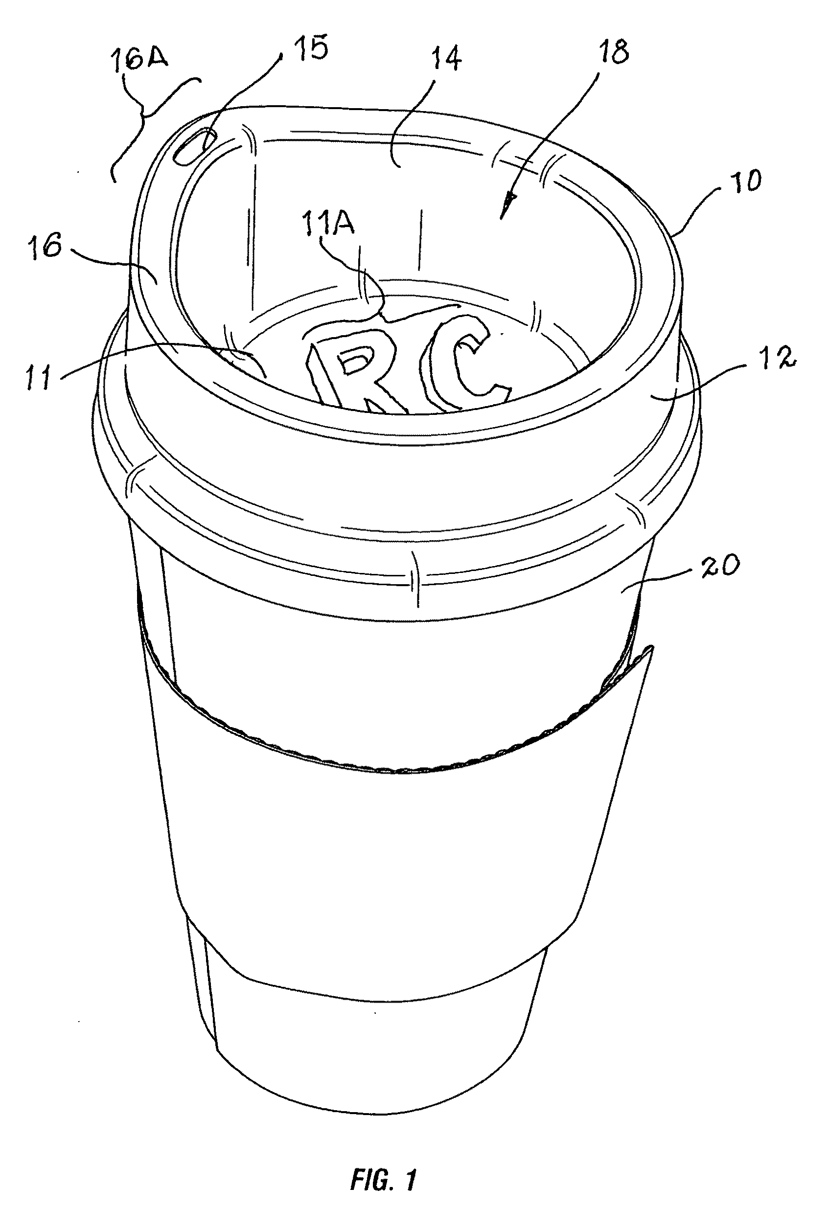 Cup lid with an anti-splash ergonomic shape