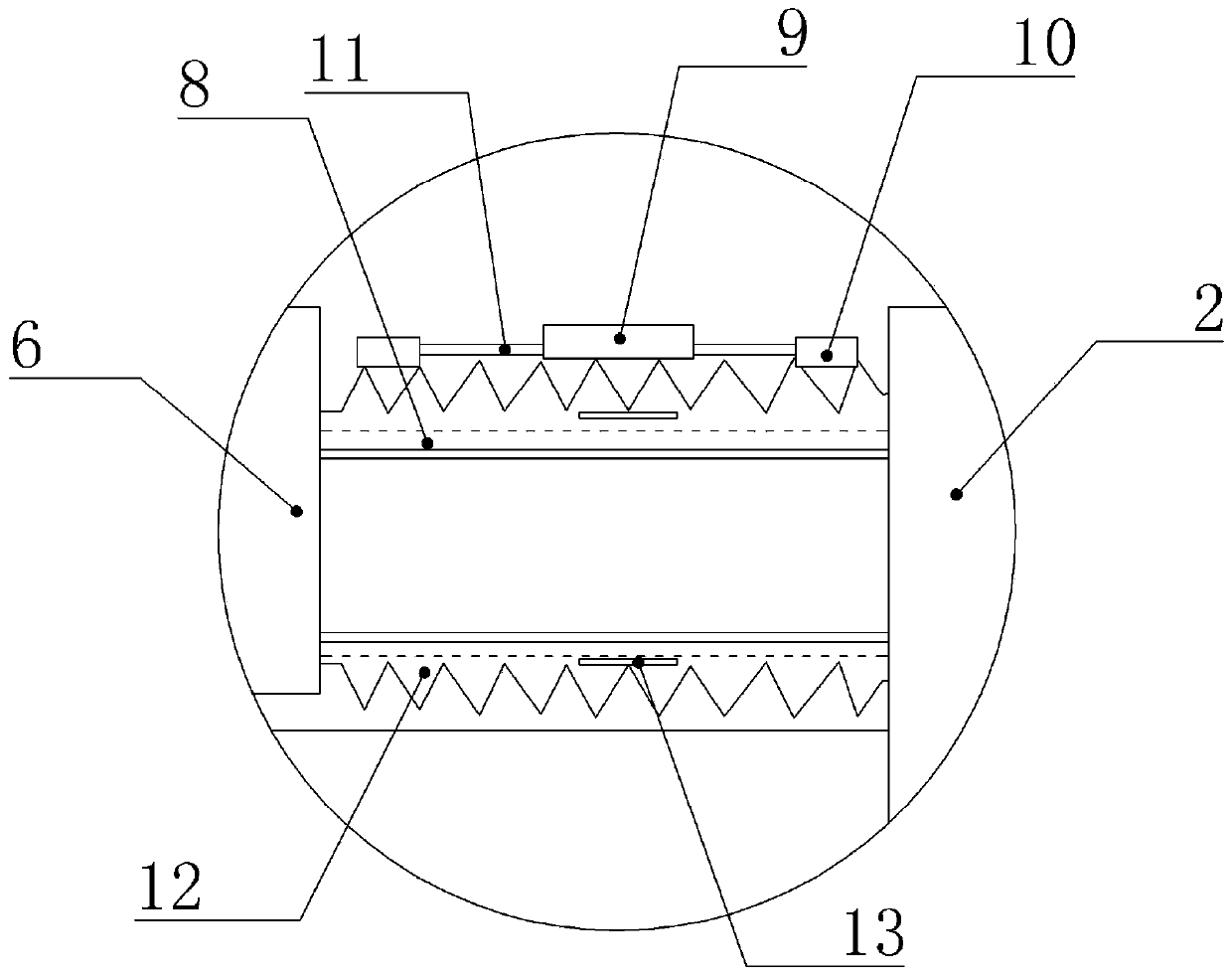 Protective structure of a highway bridge