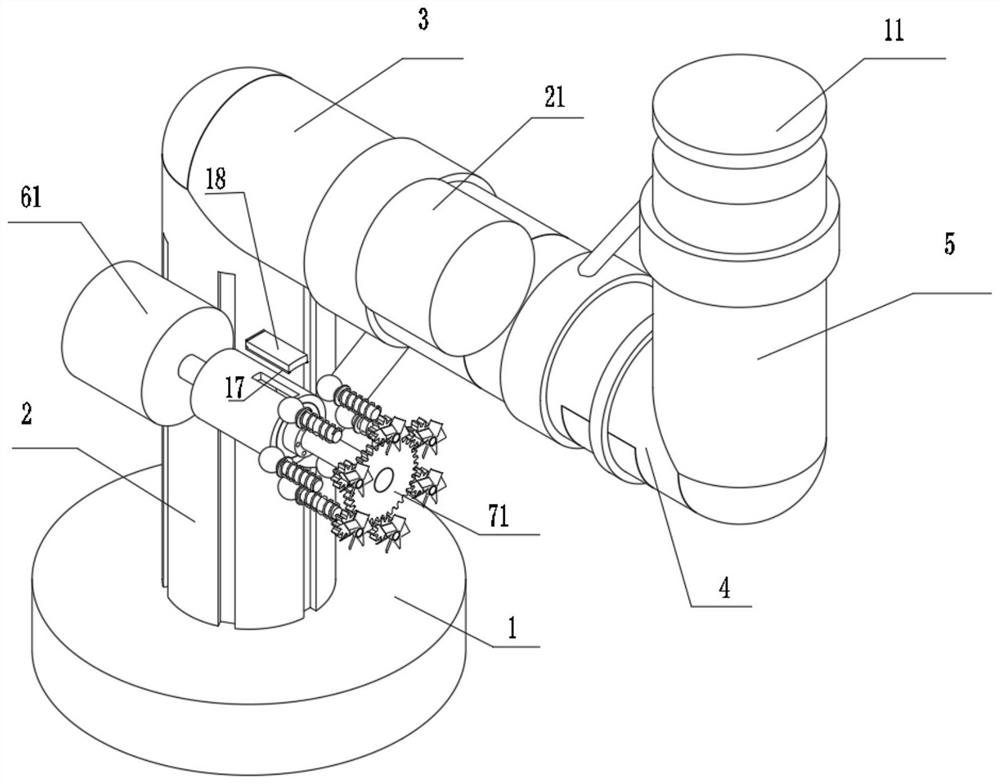 Multi-arm multi-degree-of-freedom arm type structure